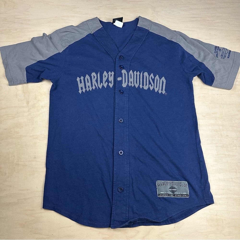 Harley Davidson button down T-shirt
